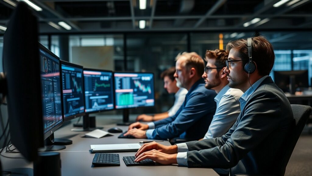 dipendenti aziendali monitorano l'accesso ai sistemi informatici dipendenti aziendali monitorano l'accesso ai sistemi informatici