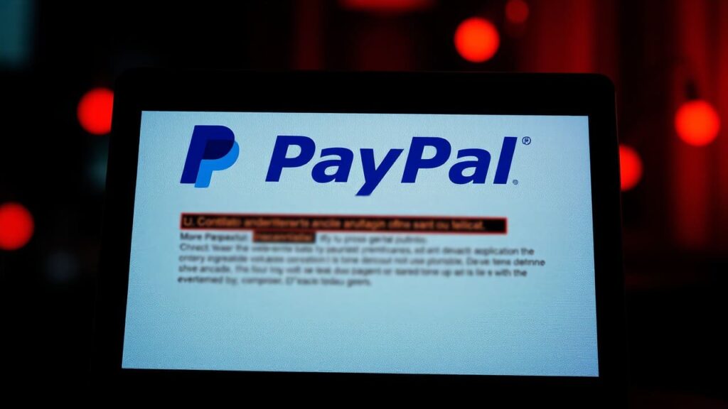 Esempio di email di phishing con richiesta di pagamento PayPal. Email di phishing con richiesta di pagamento da PayPal.