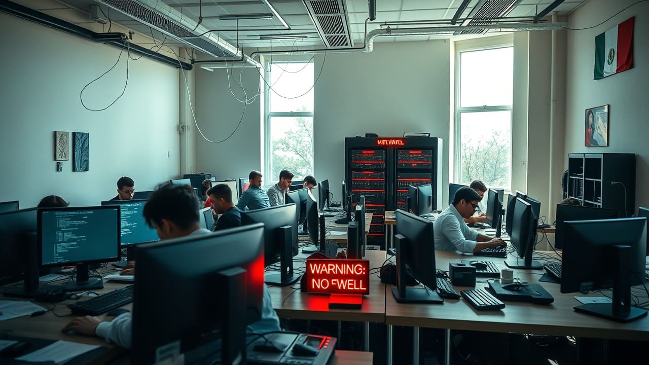 Azienda italiana con scarsa protezione cyber. Impresa italiana al lavoro senza protezione informatica.