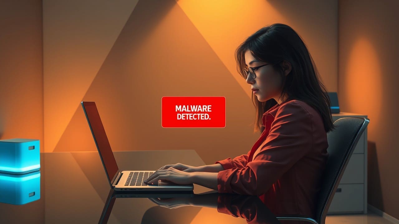 Rischi dei convertitori di file online per le aziende Convertitore di file online con rischio malware su schermo aziendale